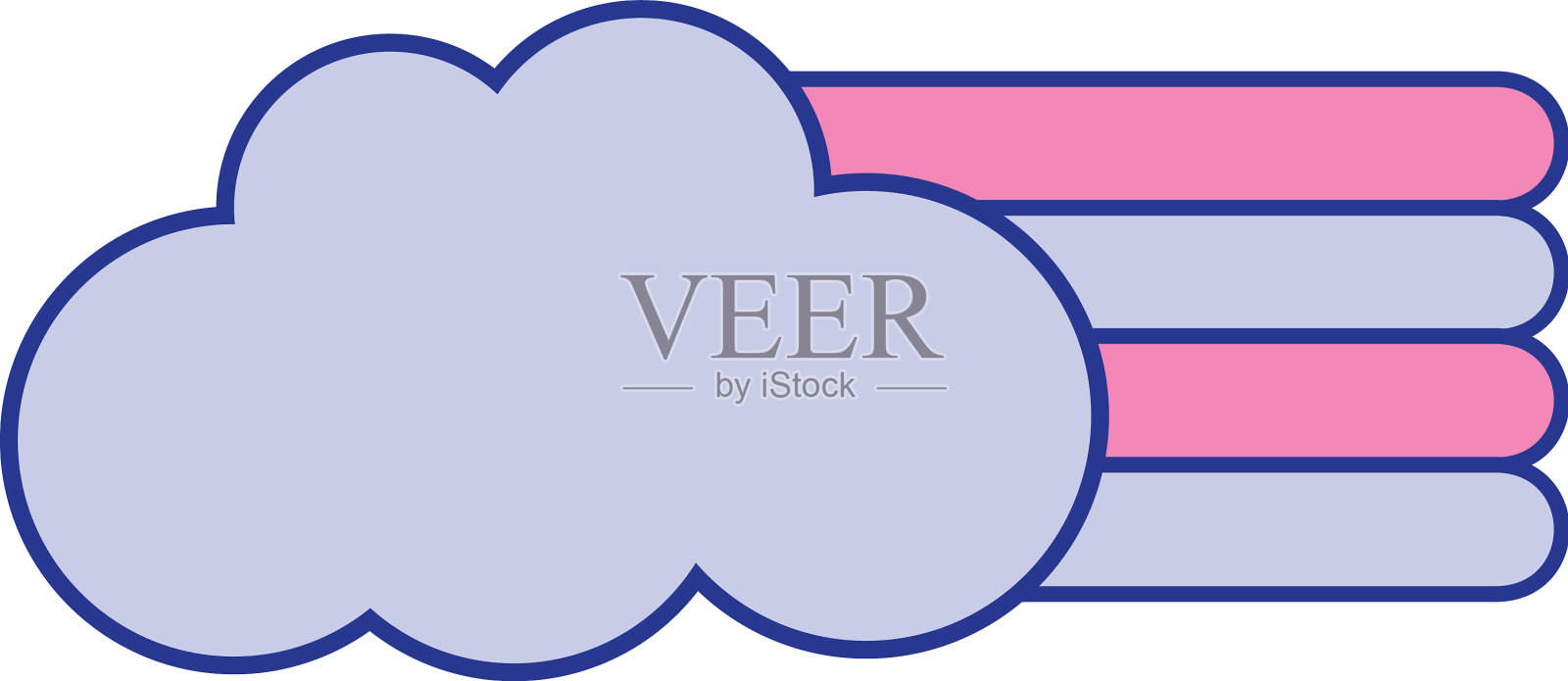 彩云用大自然的彩虹设计在里面设计元素图片