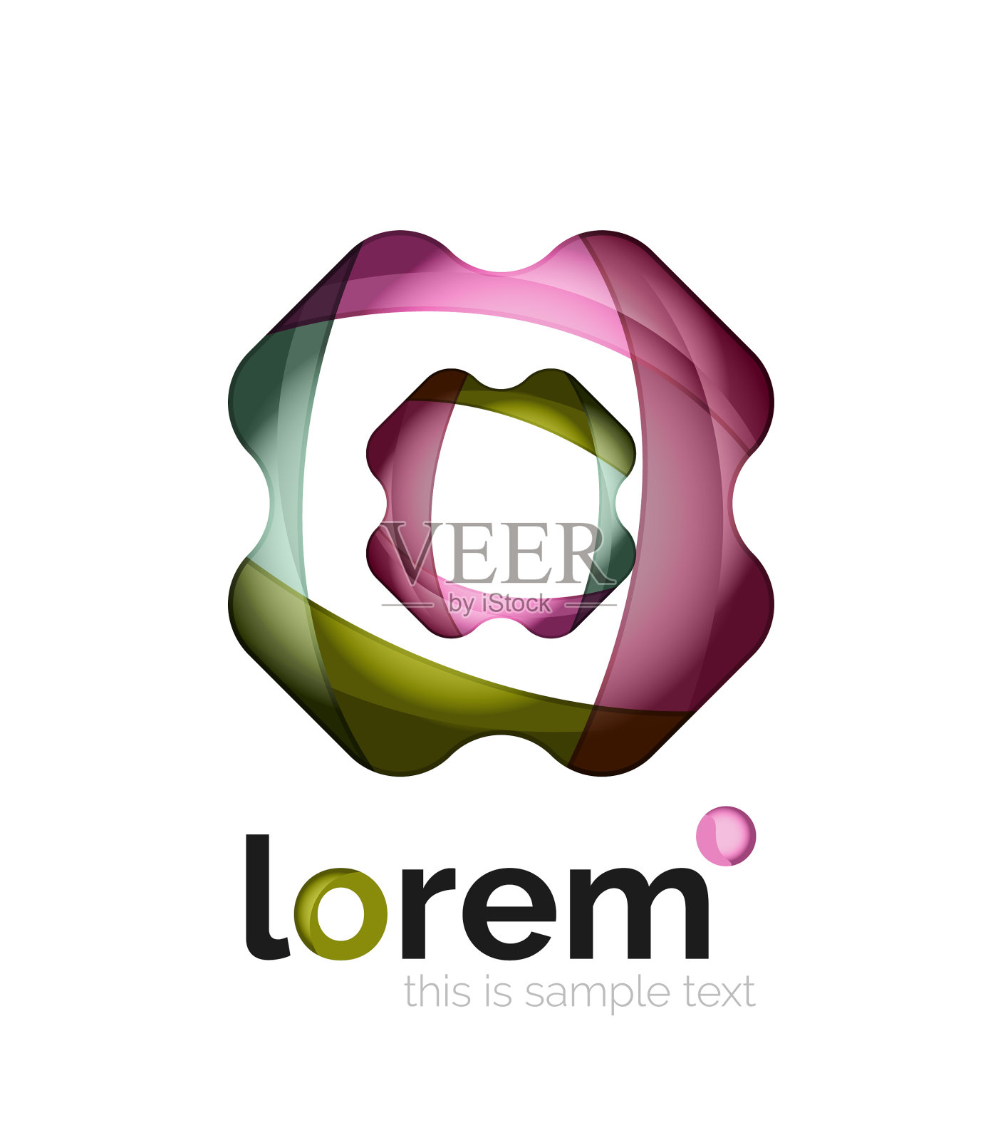 抽象几何商业图标设计元素图片