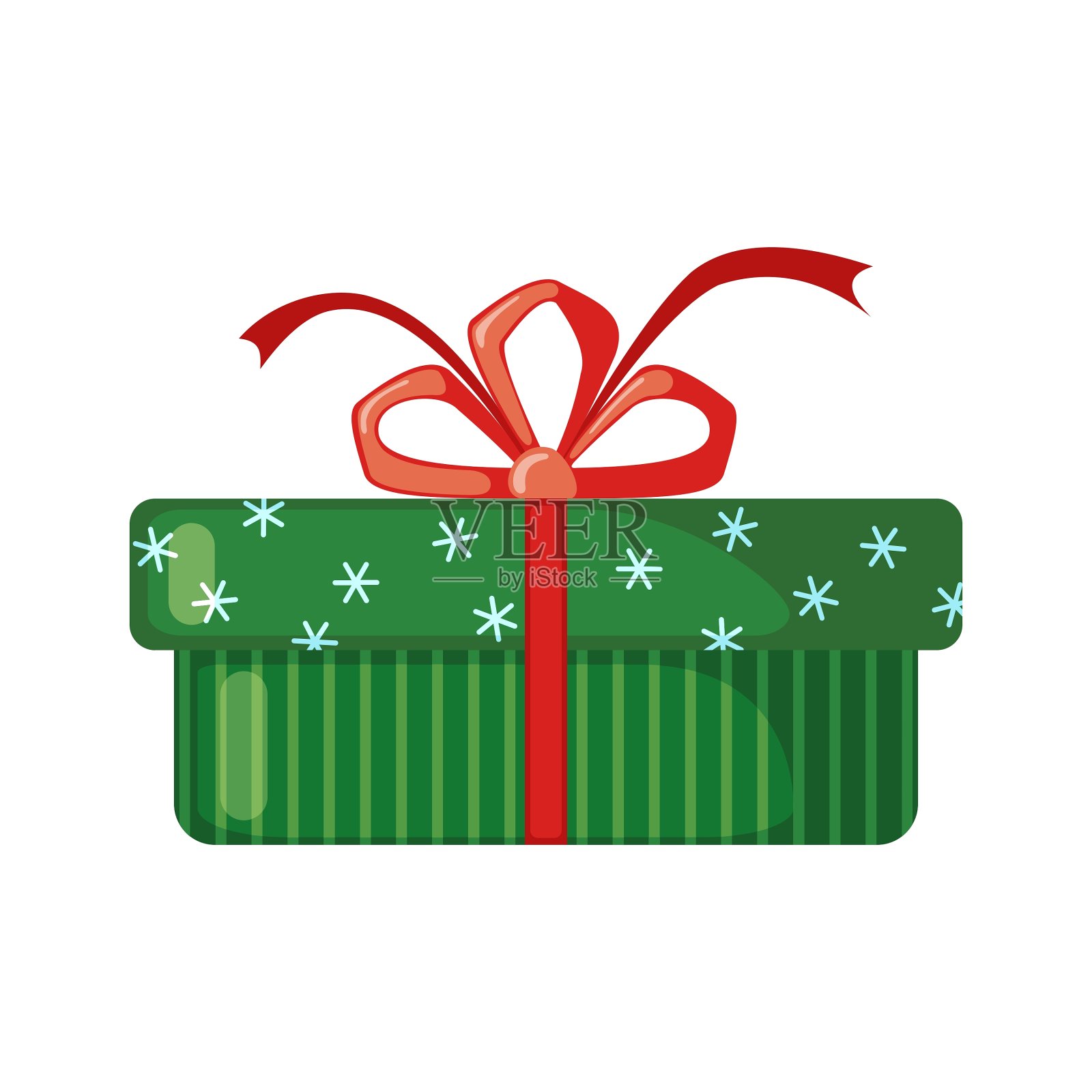 圣诞礼物图标在平的风格图标素材