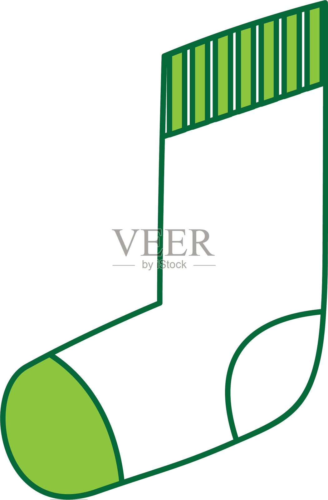 圣诞袜孤立图标设计元素图片