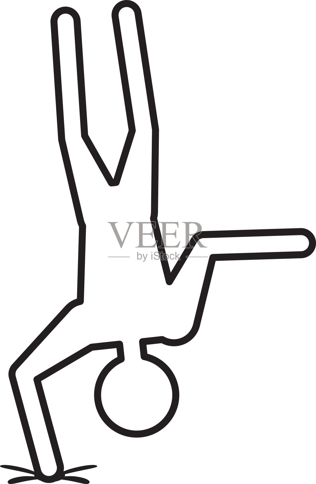 男人瑜伽姿势垫练习大纲设计元素图片