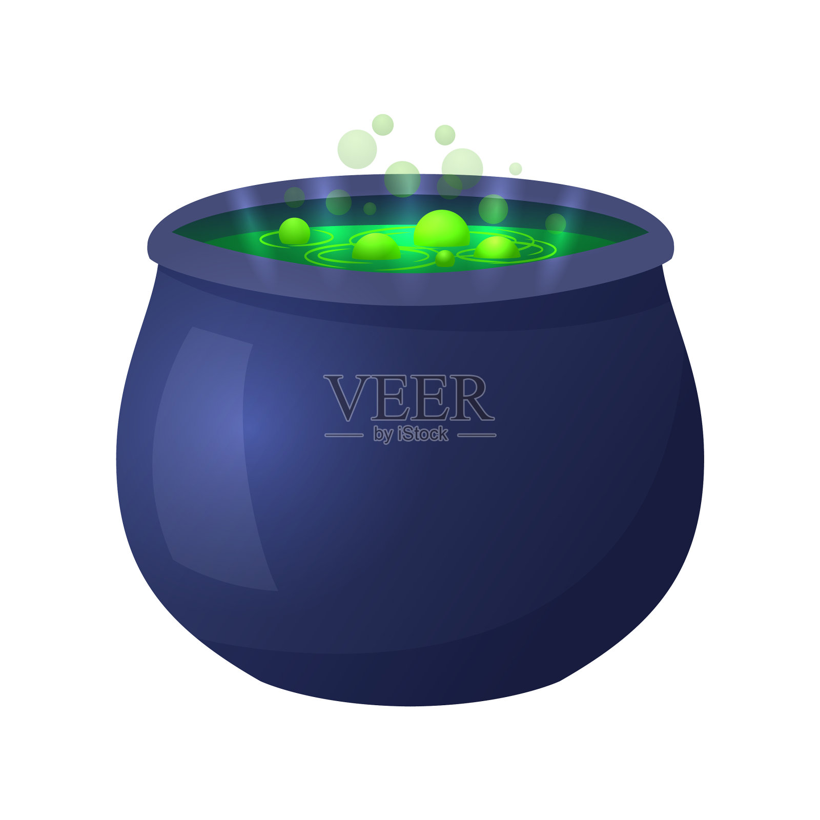 万圣节女巫大锅设计元素图片