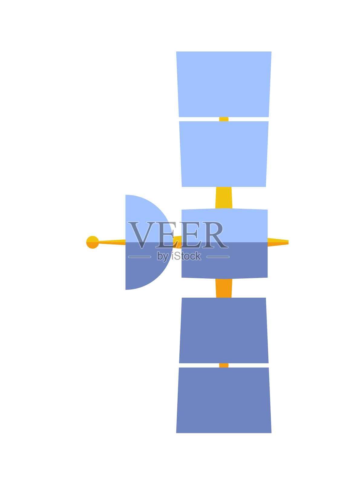 空间卫星孤立图标设计元素图片