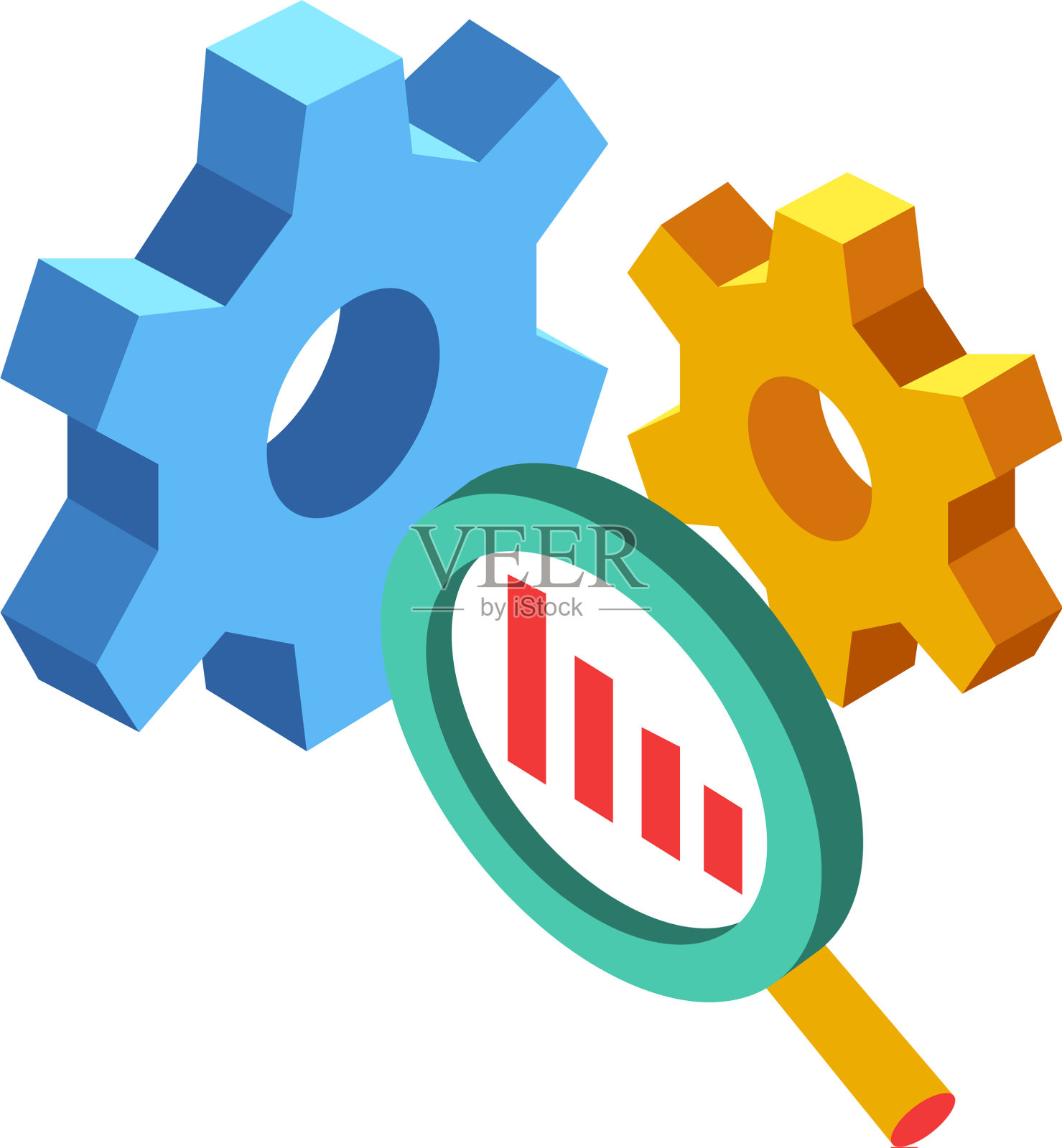 seo等距设计元素图片