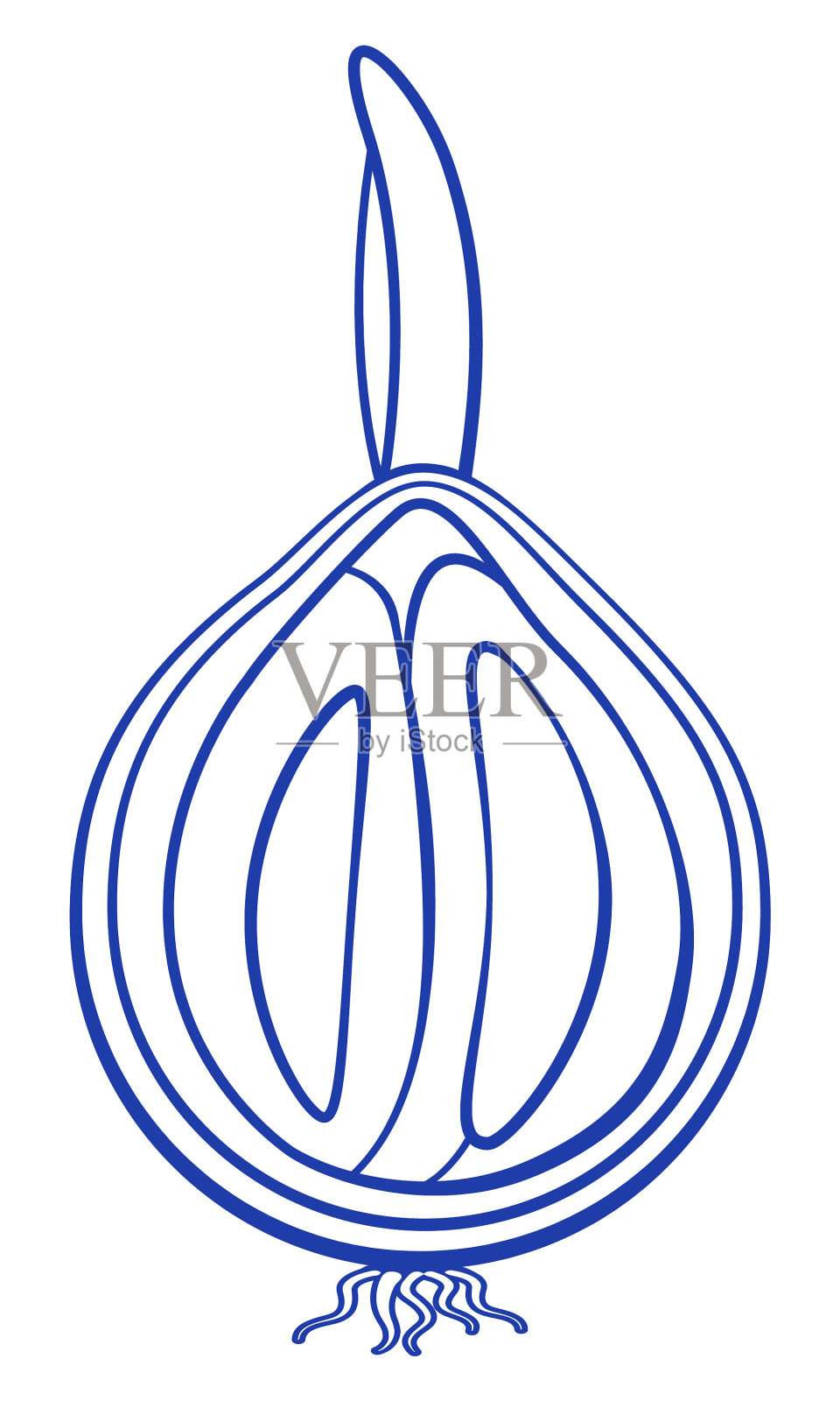 洋葱球轮廓图标设计元素图片