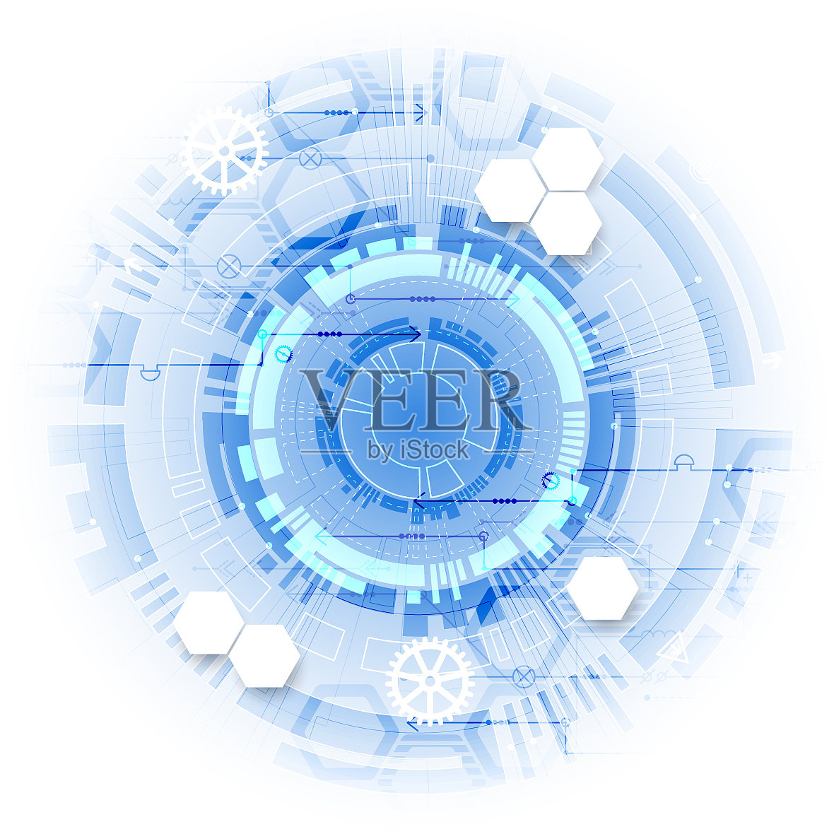 抽象色彩数字通信技术设计元素图片