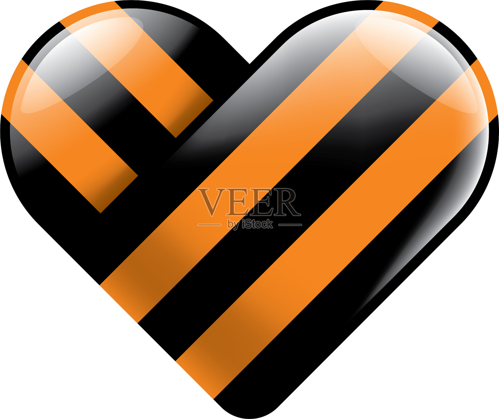 圣乔治彩带设计元素图片