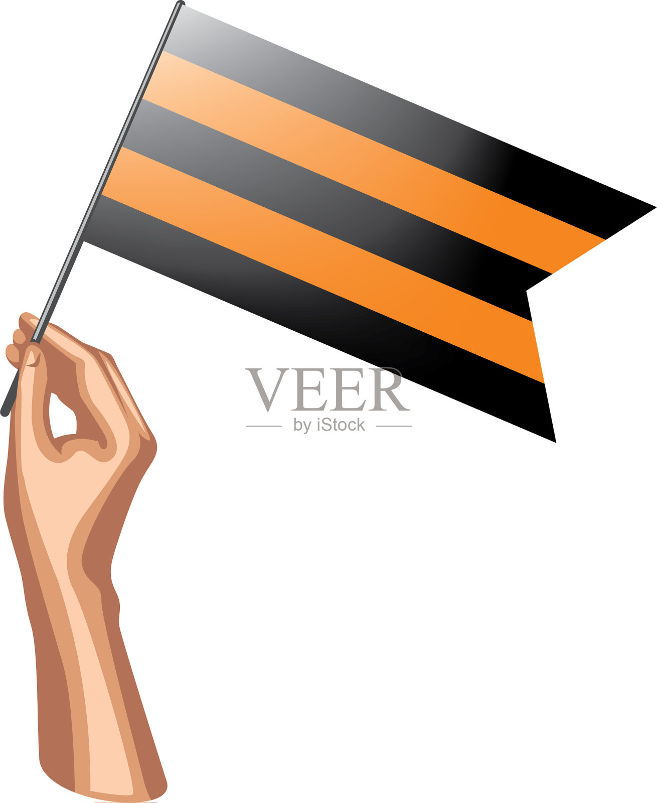 圣乔治彩带设计元素图片