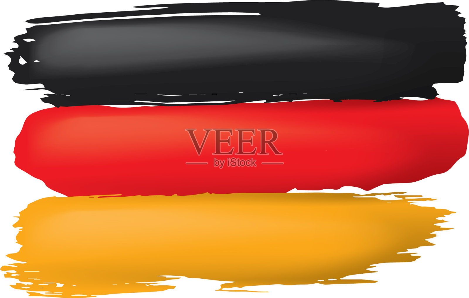 德国国旗上有白色设计元素图片