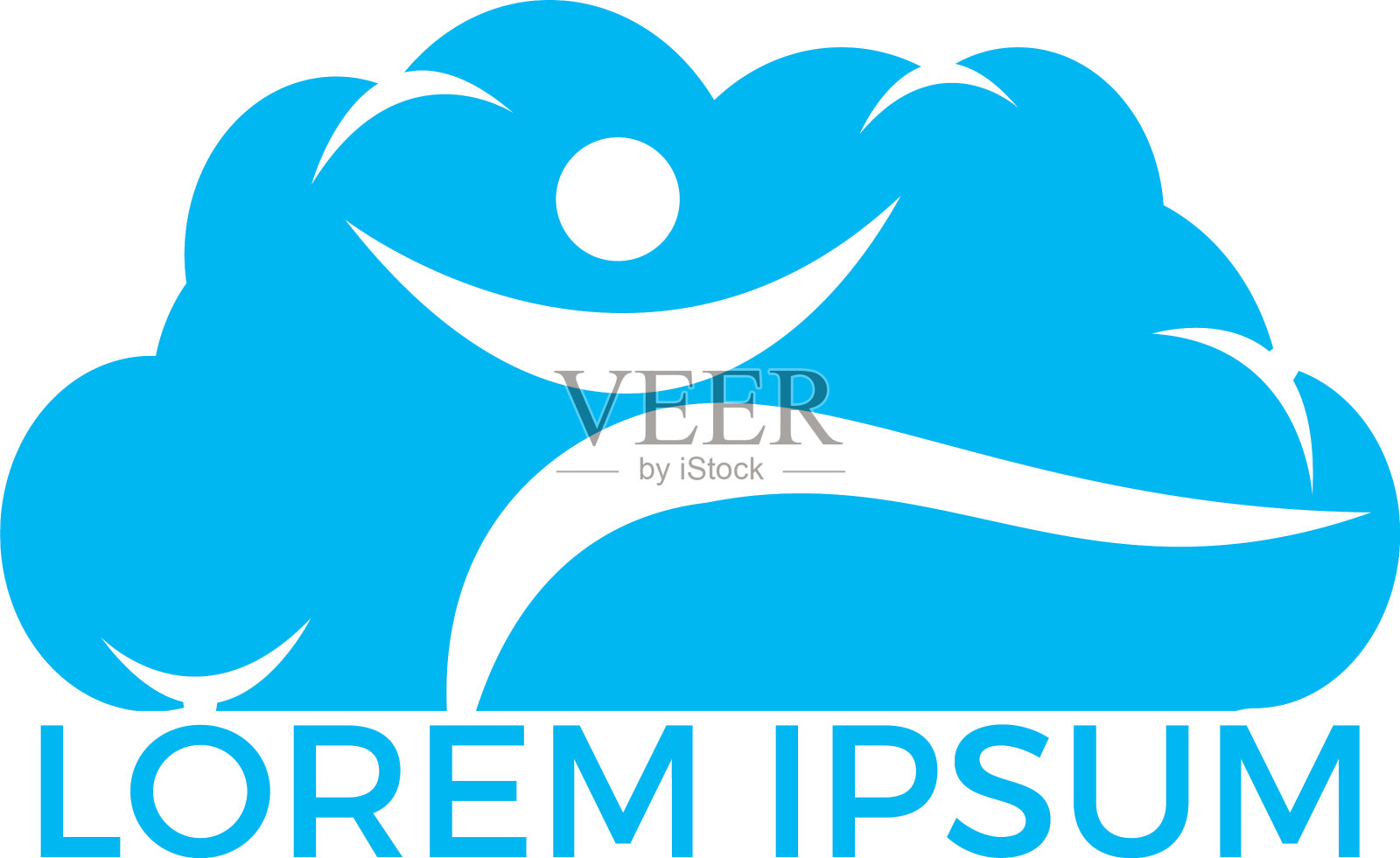 人类云标志设计医疗保健标志标志设计元素图片