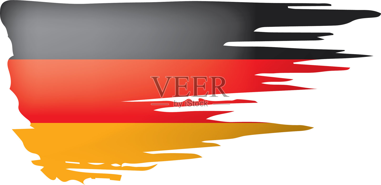 德国国旗上有白色设计元素图片