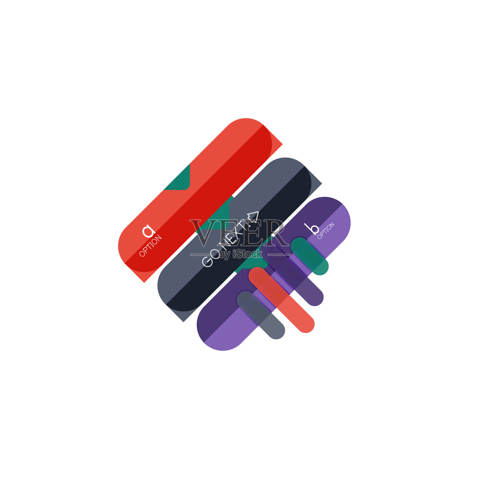 抽象线条几何信息图形设计元素图片