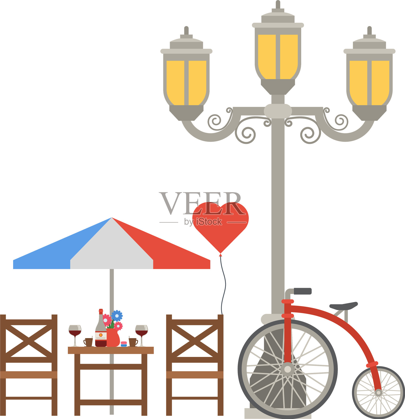 巴黎是著名的旅游美食设计元素图片