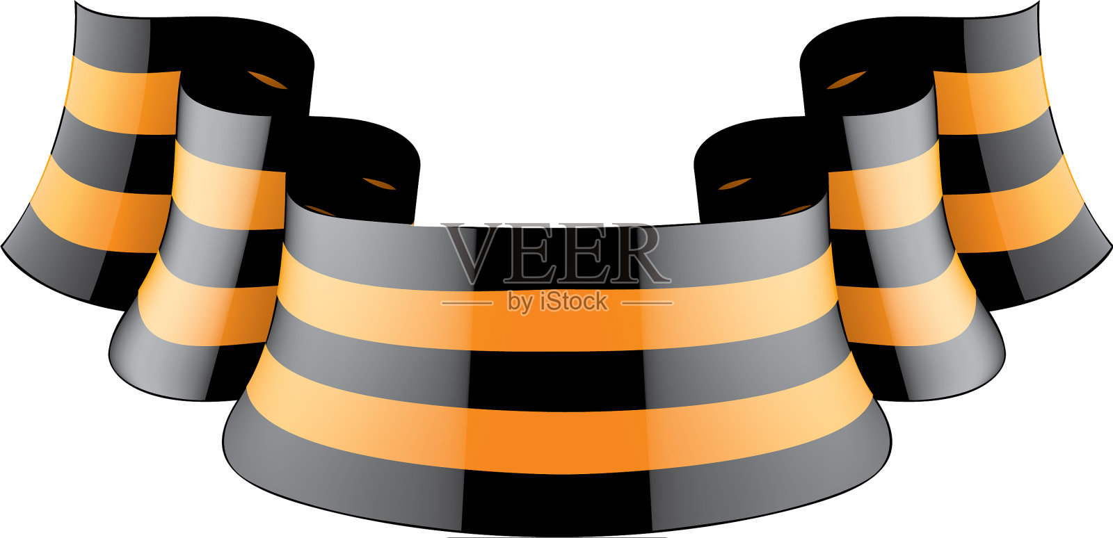 圣乔治彩带设计元素图片