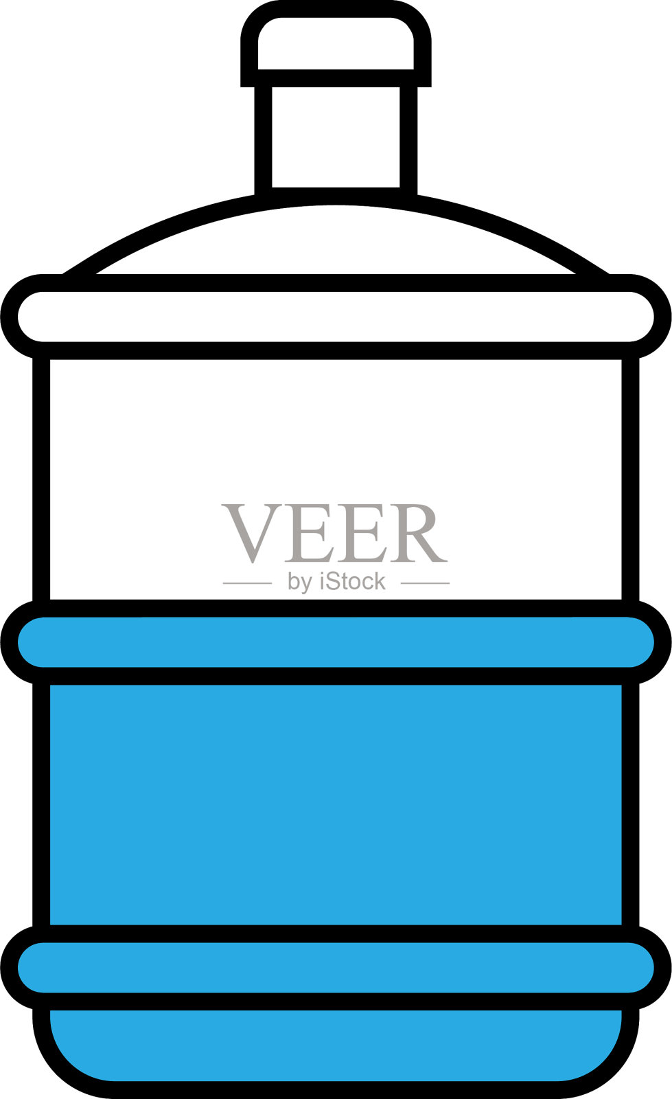 水加仑图标设计模板隔离图标素材