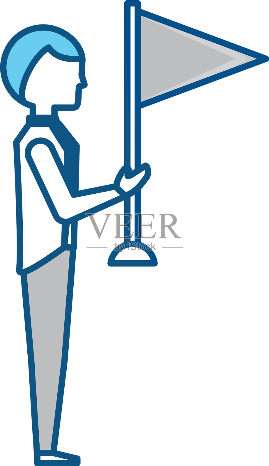 执行官商人卡通设计元素图片