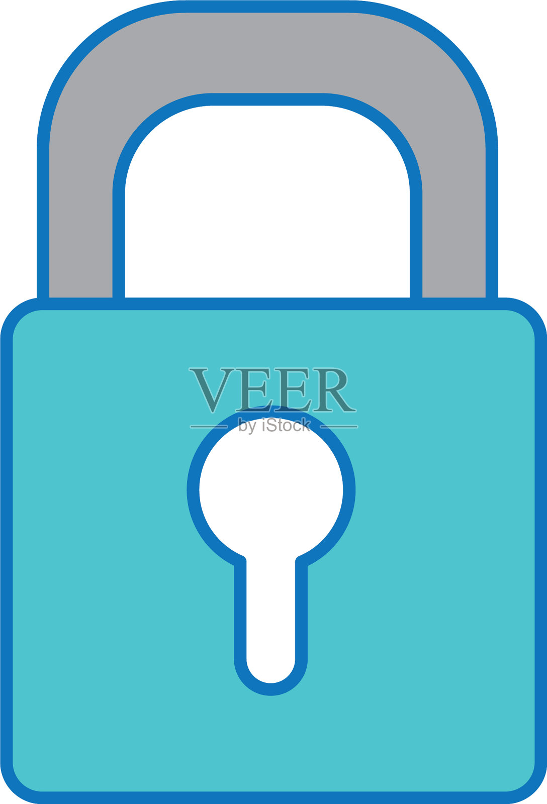 孤立的挂锁设计设计元素图片