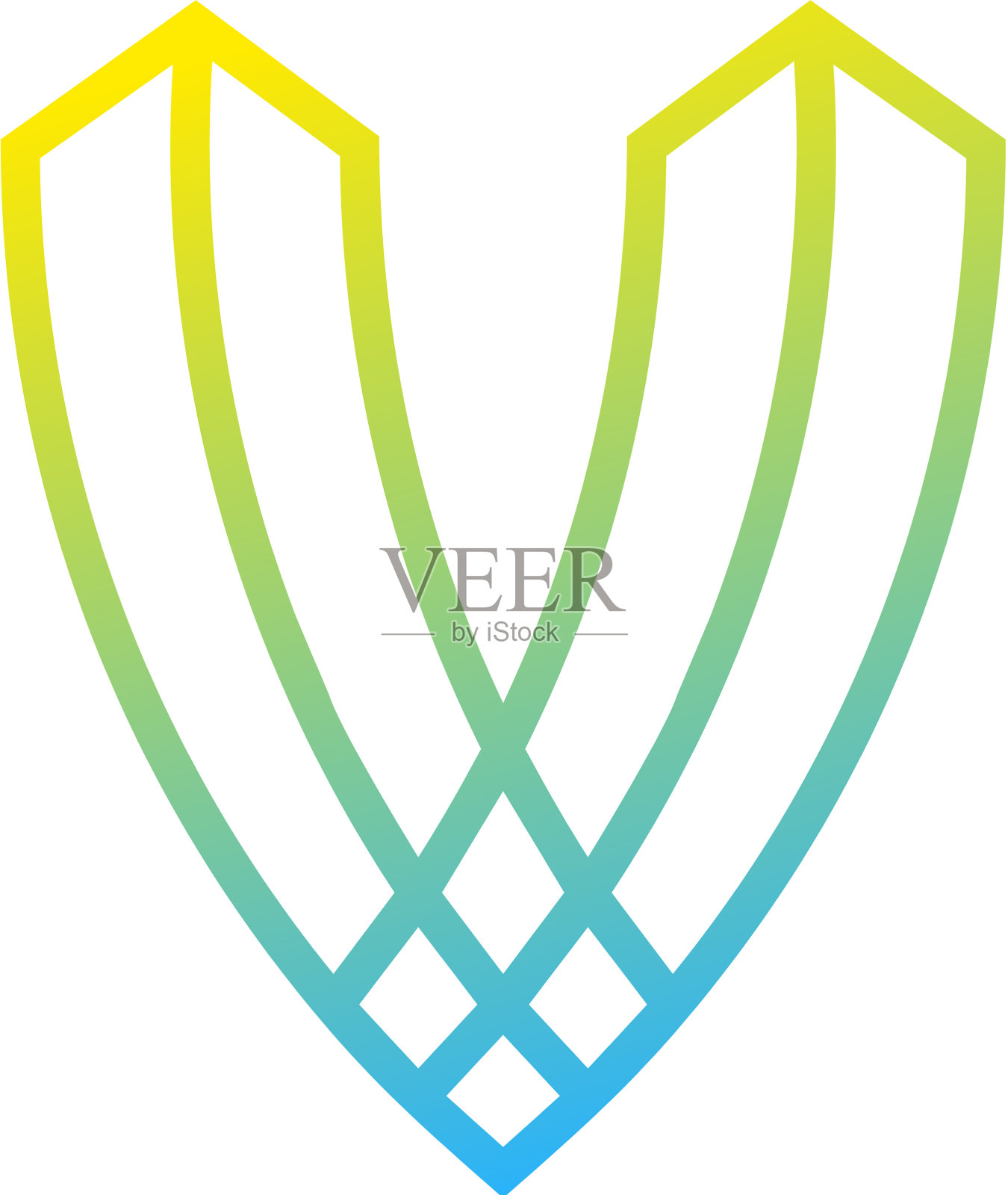 像素字母v标志图标设计设计元素图片