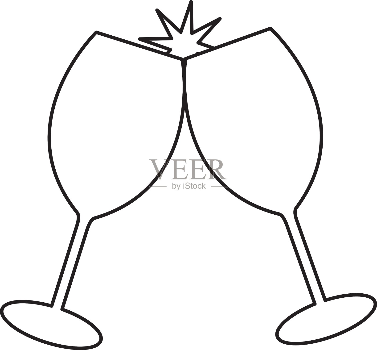 杯饮派对孤立图标设计元素图片