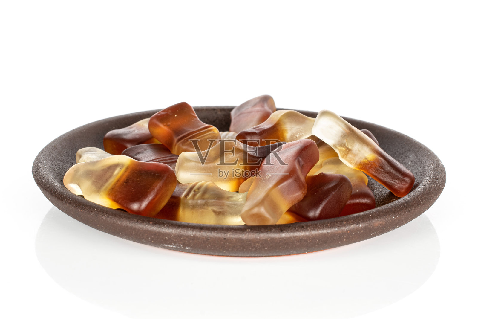 甜果冻可乐孤立白色照片摄影图片