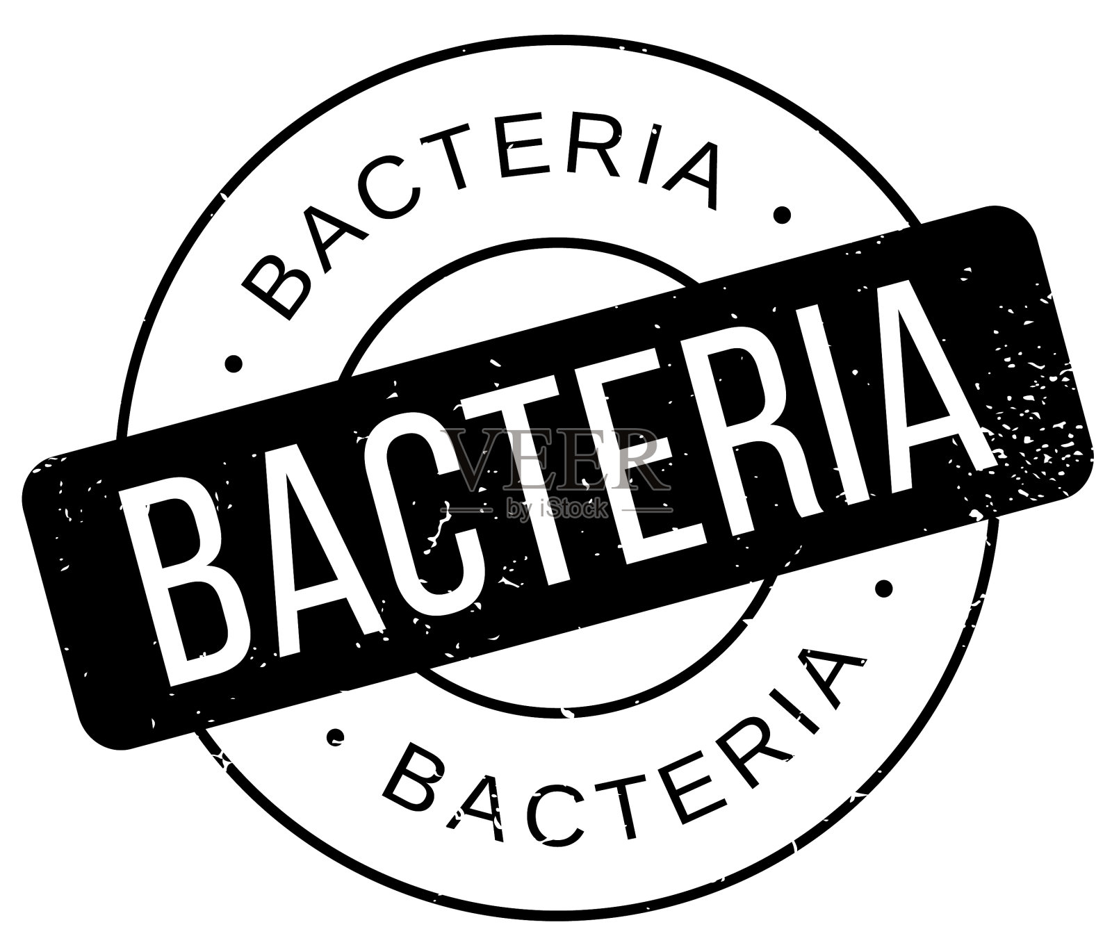 细菌橡皮图章设计元素图片