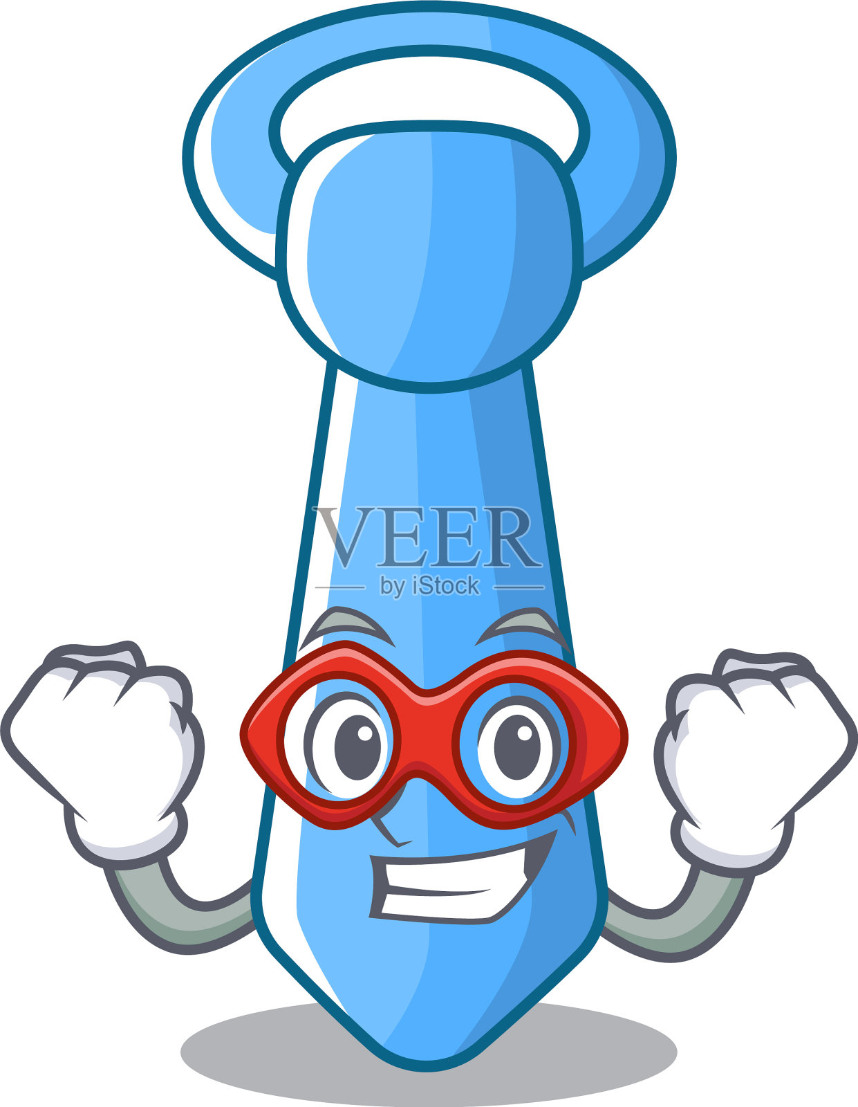 超级英雄男领带设计人物造型设计元素图片