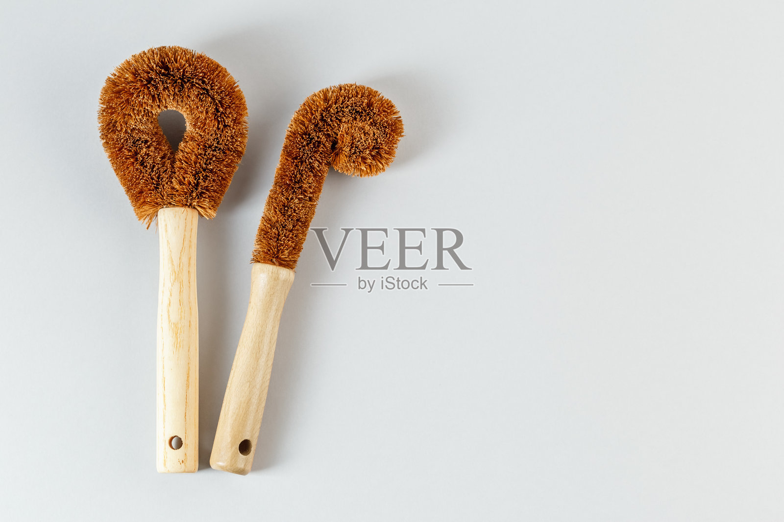 家用清洁椰子多用途刷照片摄影图片