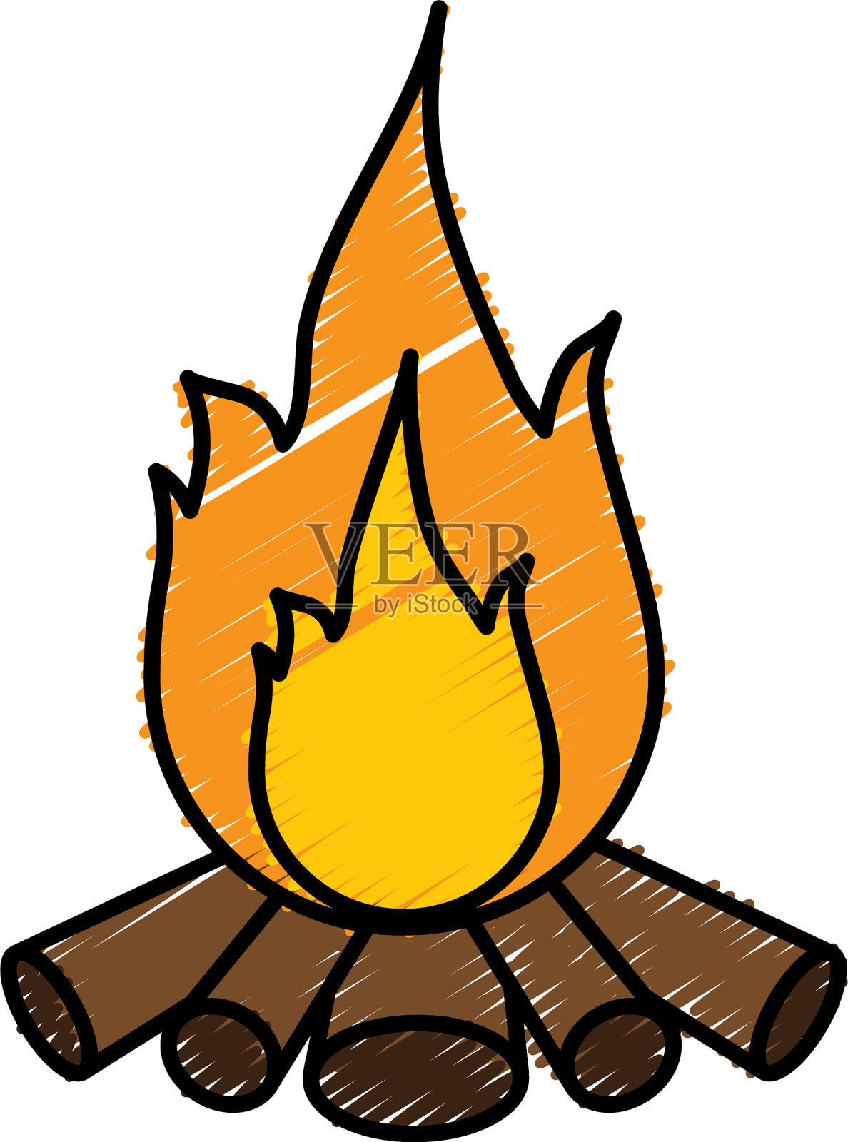 篝火图标图像设计元素图片