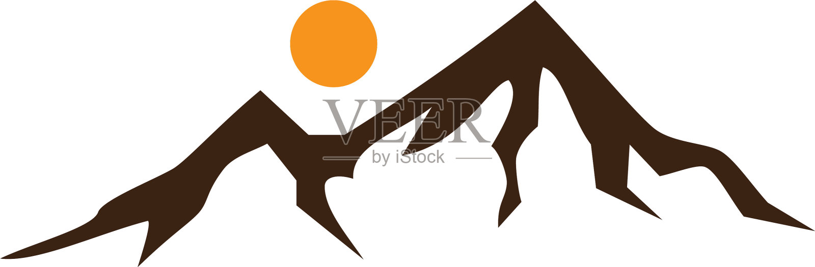 山标志标志形象设计元素图片