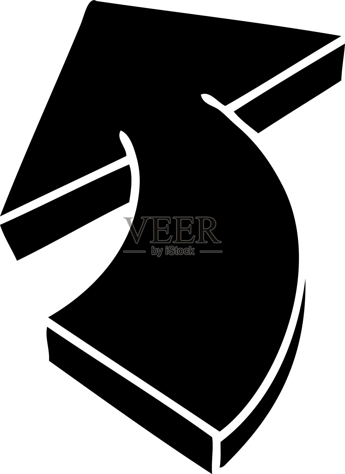 诡异的平面符号箭头设计元素图片