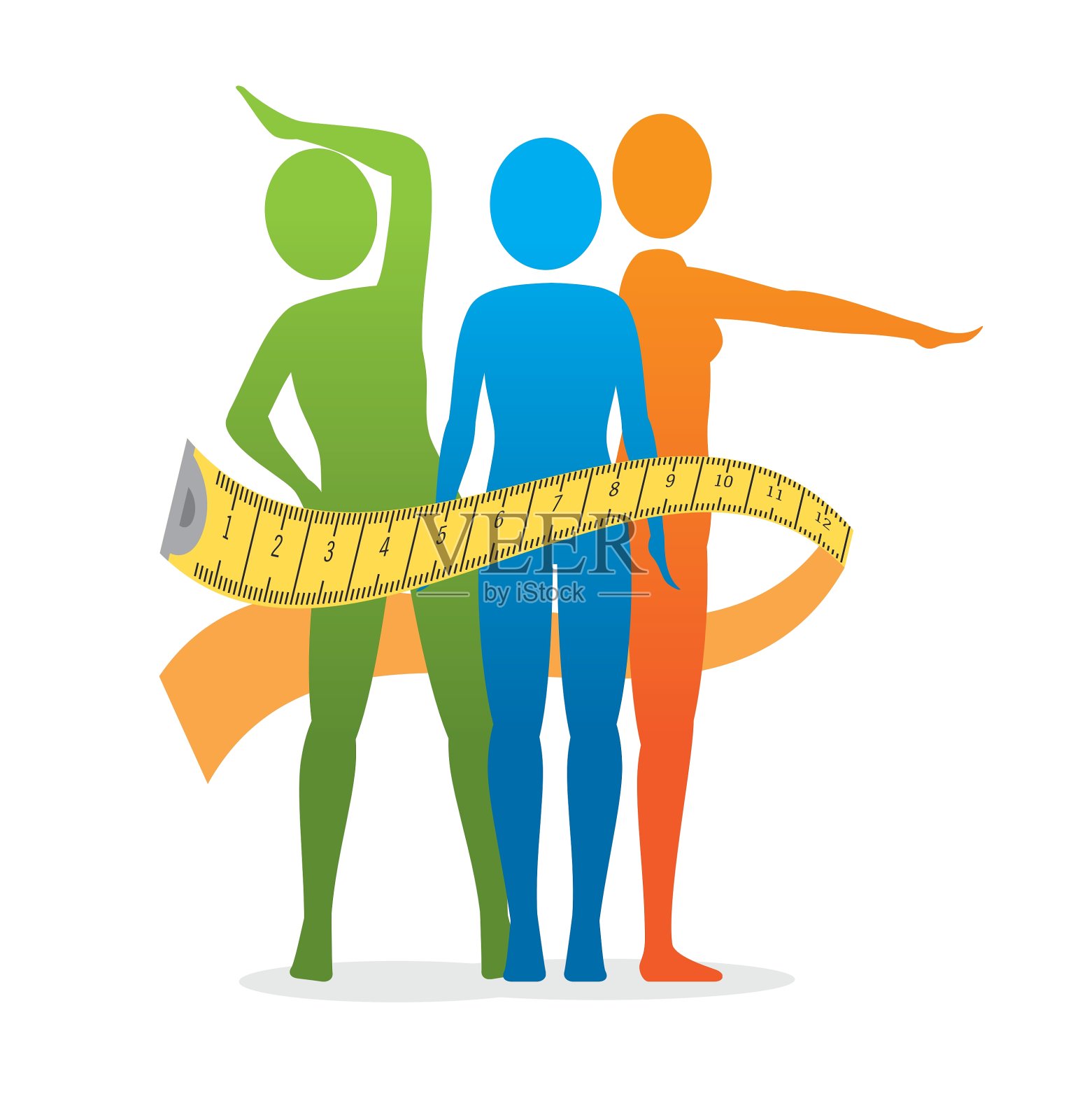 运动健身健康生活设计孤立设计元素图片