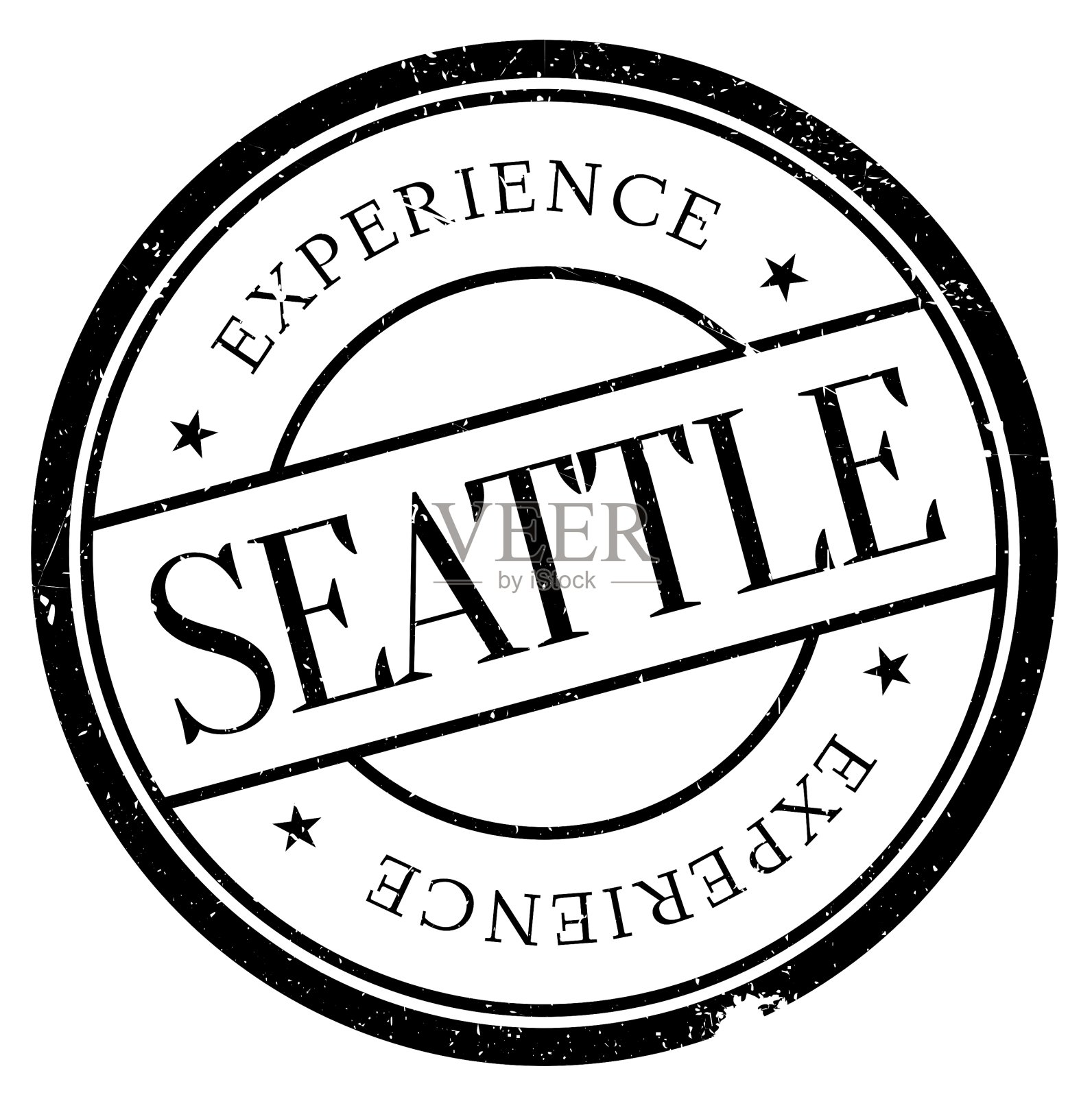 西雅图邮票橡胶grunge风格设计元素图片