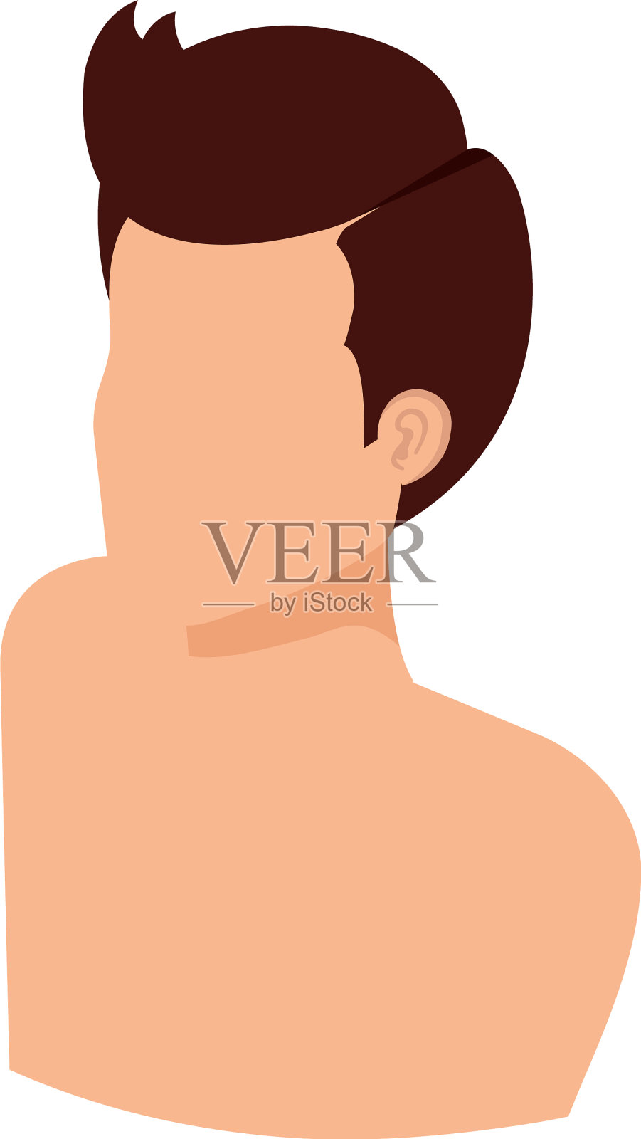 年轻人赤膊头像设计元素图片