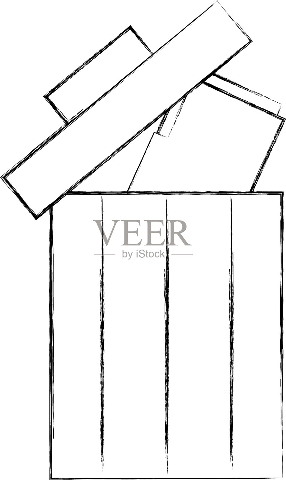 回收站中的文件夹文档设计元素图片