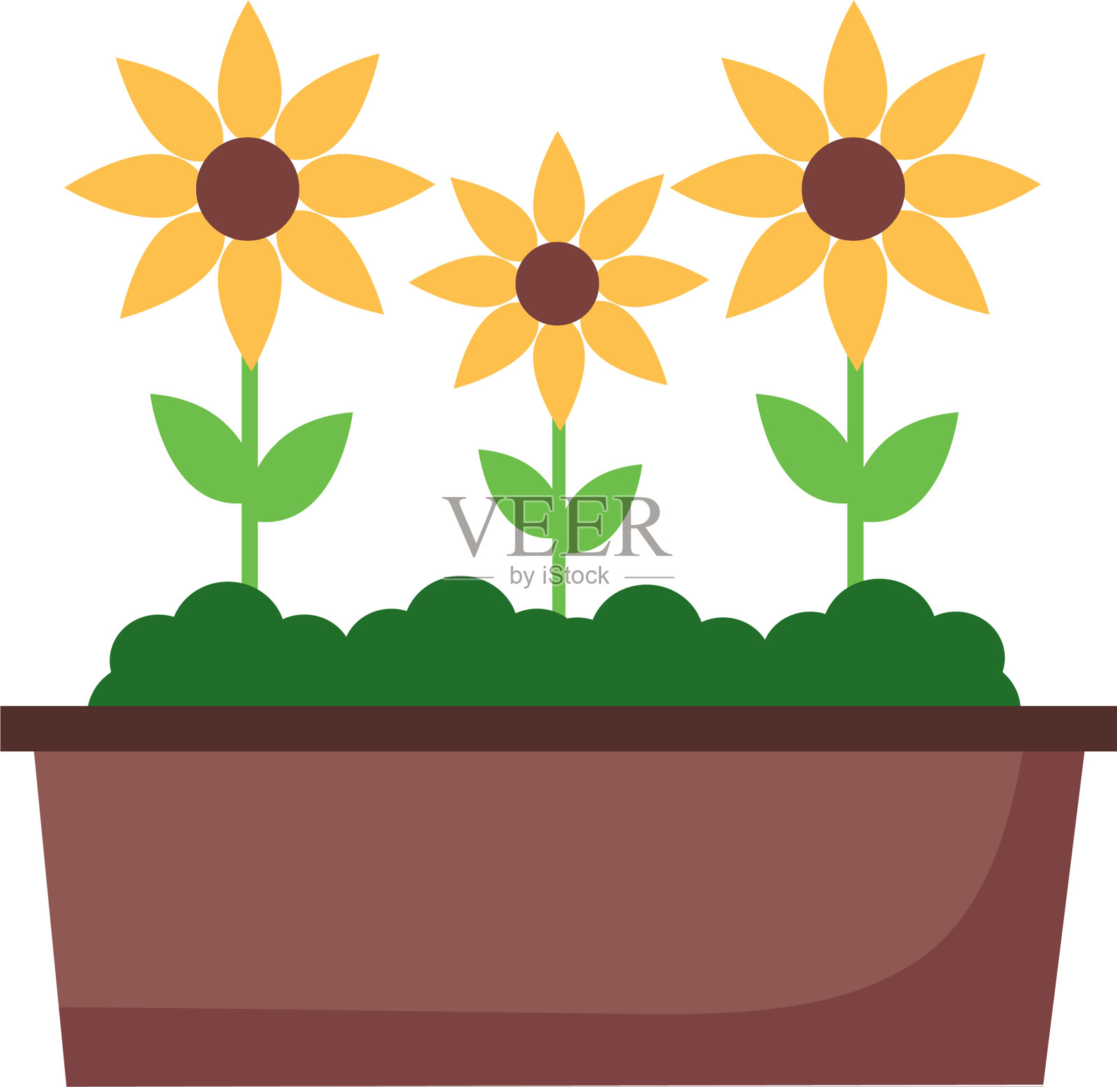 盆栽花卉自然设计元素图片