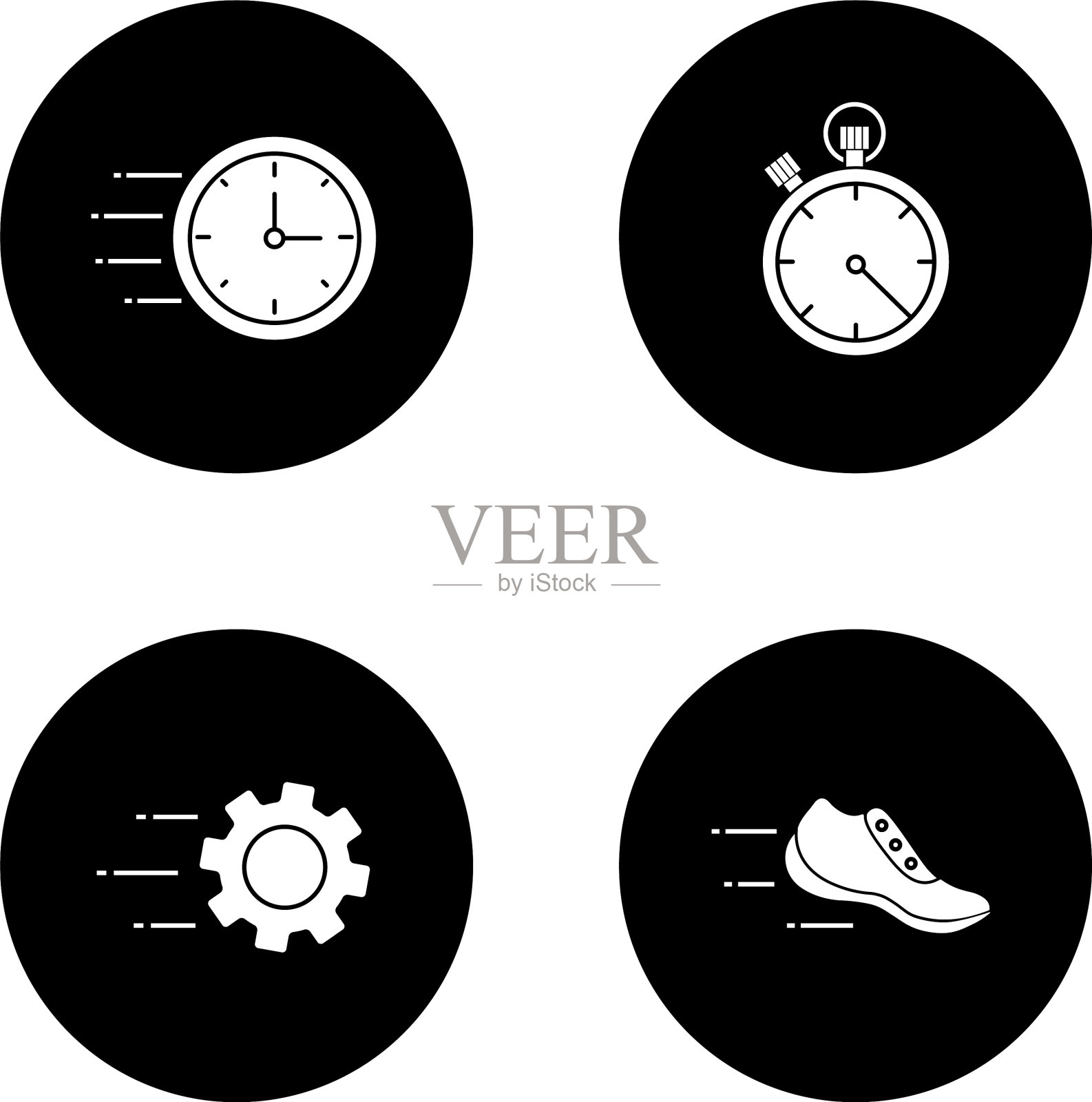 运动字形图标集图标素材