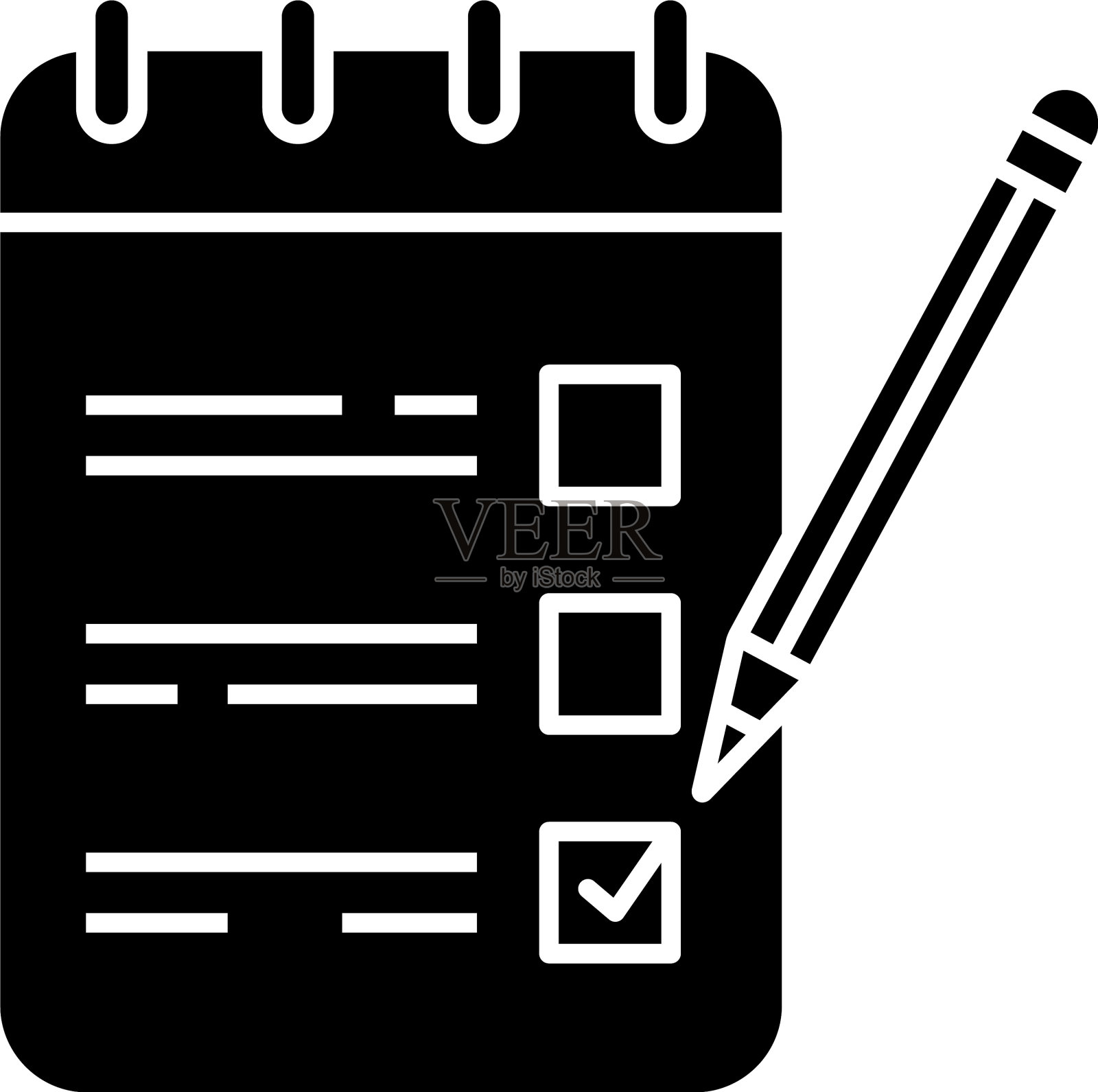 做列表字形图标设计元素图片