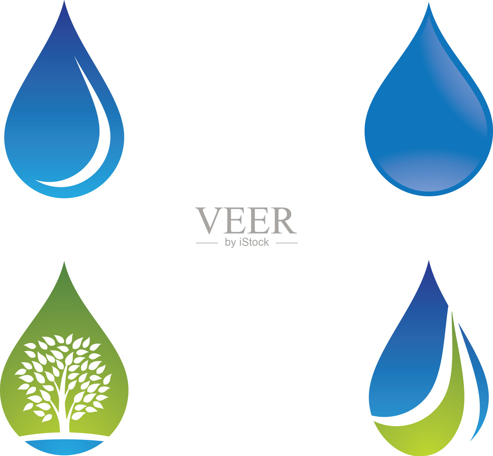 水滴符号插画图片素材