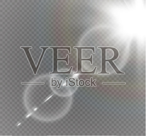 抽象镜头金色前太阳耀斑透明插画图片素材