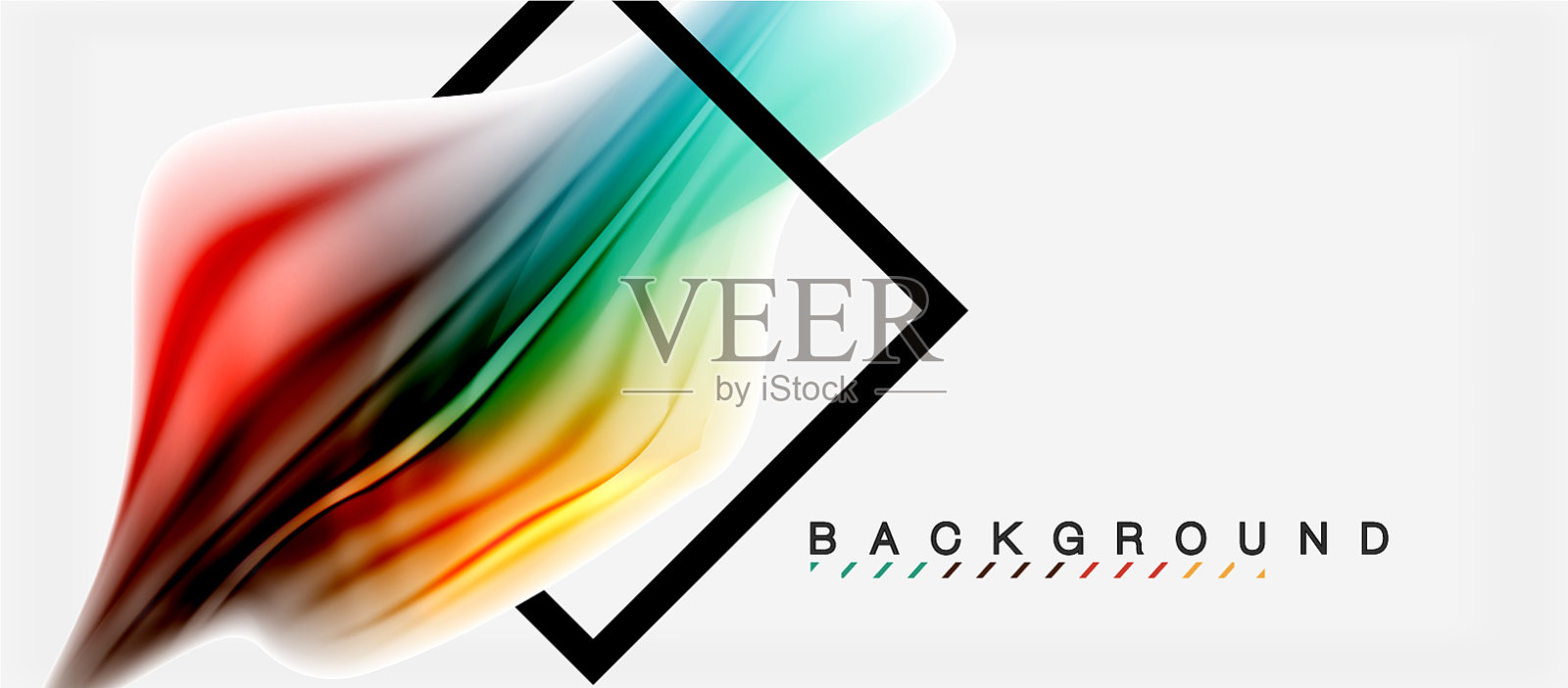 模糊流体颜色背景抽象波插画图片素材