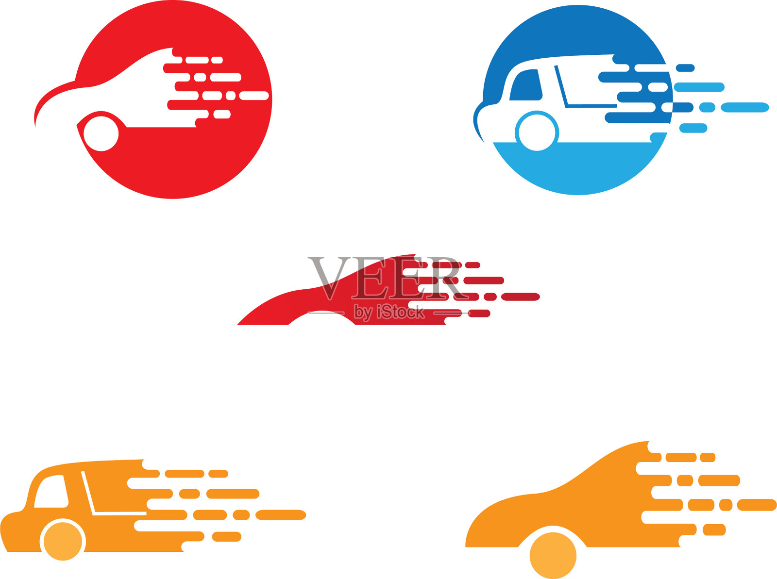 汽车标志插画图片素材