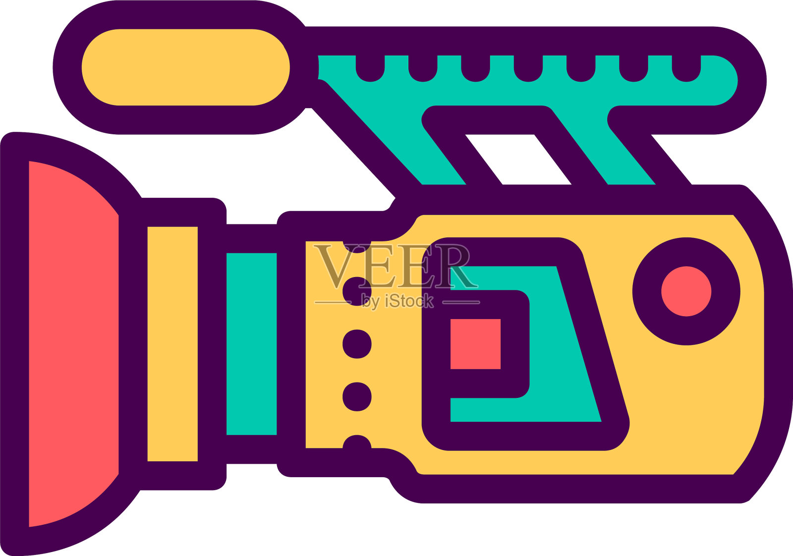 视频摄像机图标设计视频图标设计设计元素图片