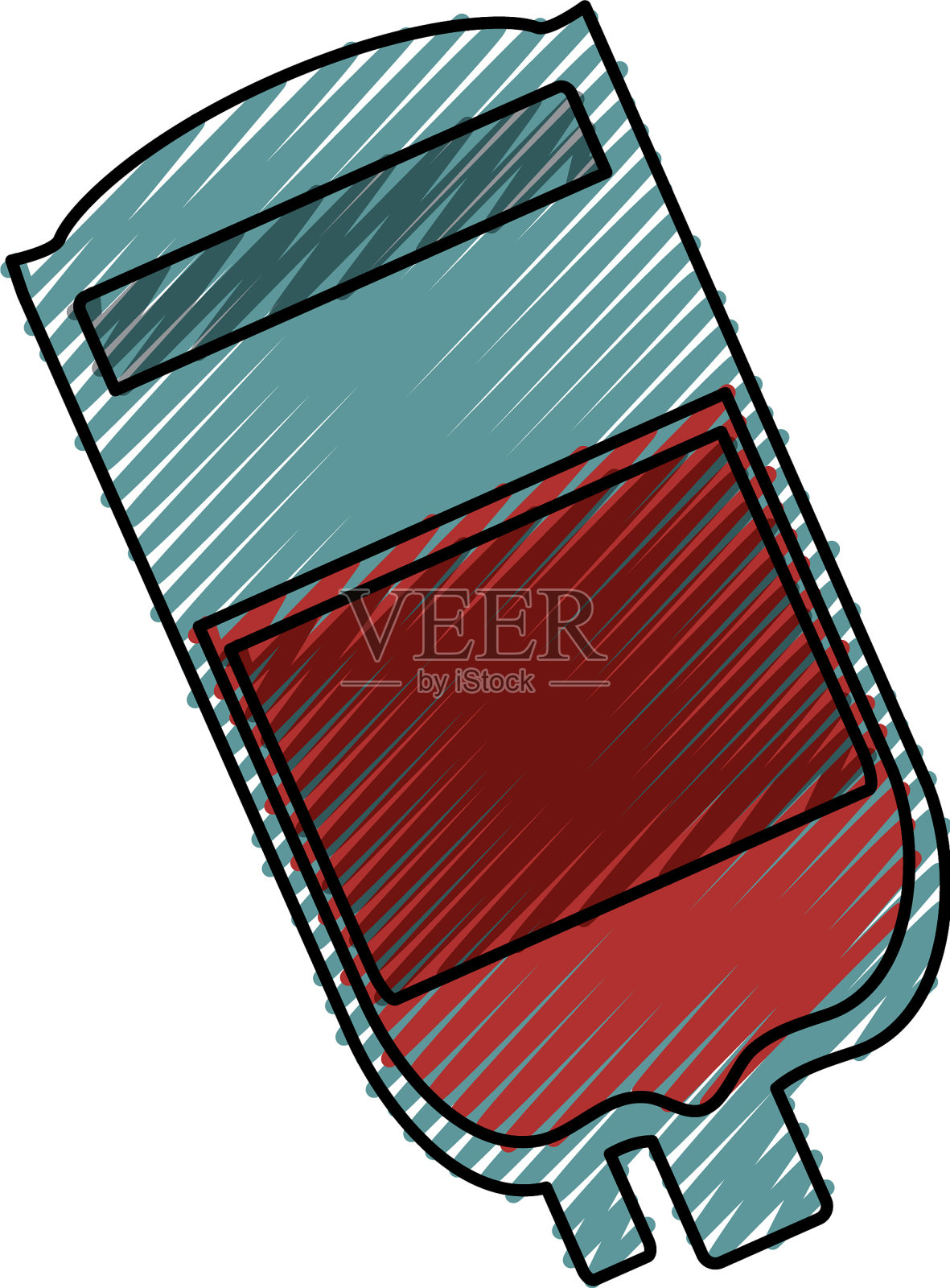 血液袋孤立设计元素图片