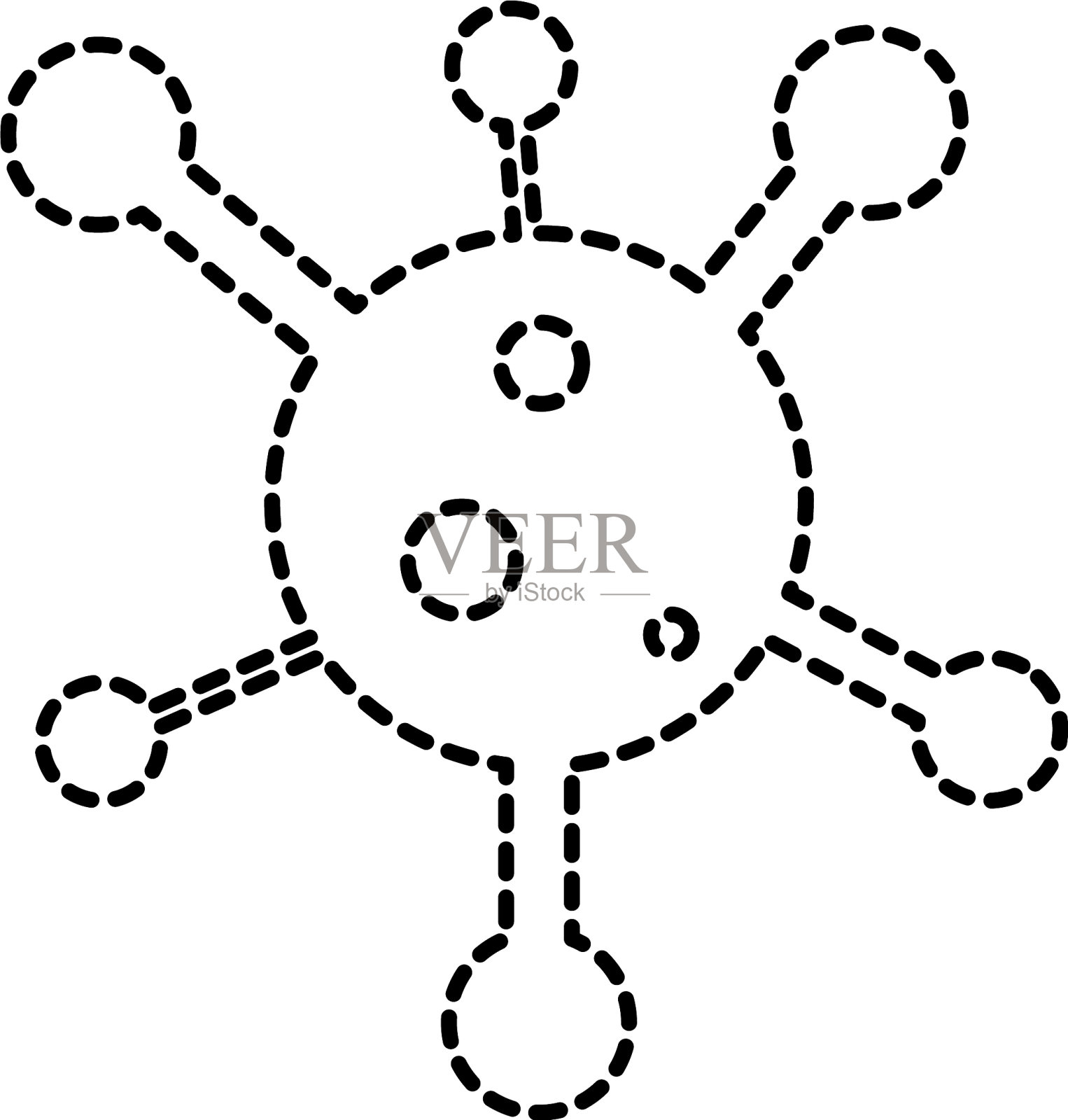 点状网络数字病毒计算机技术设计元素图片