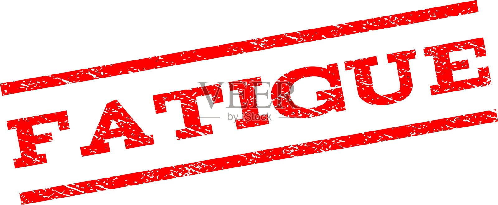 疲劳水印邮票插画图片素材