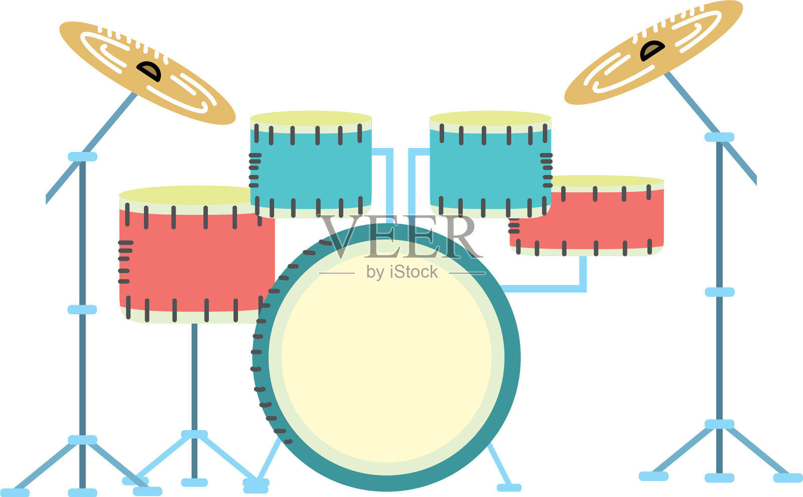 鼓是一种演奏音乐的乐器设计元素图片