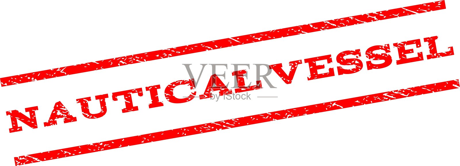 船舶水印邮票插画图片素材