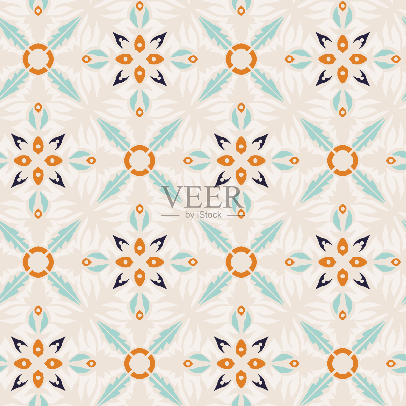 复古的图案插画图片素材