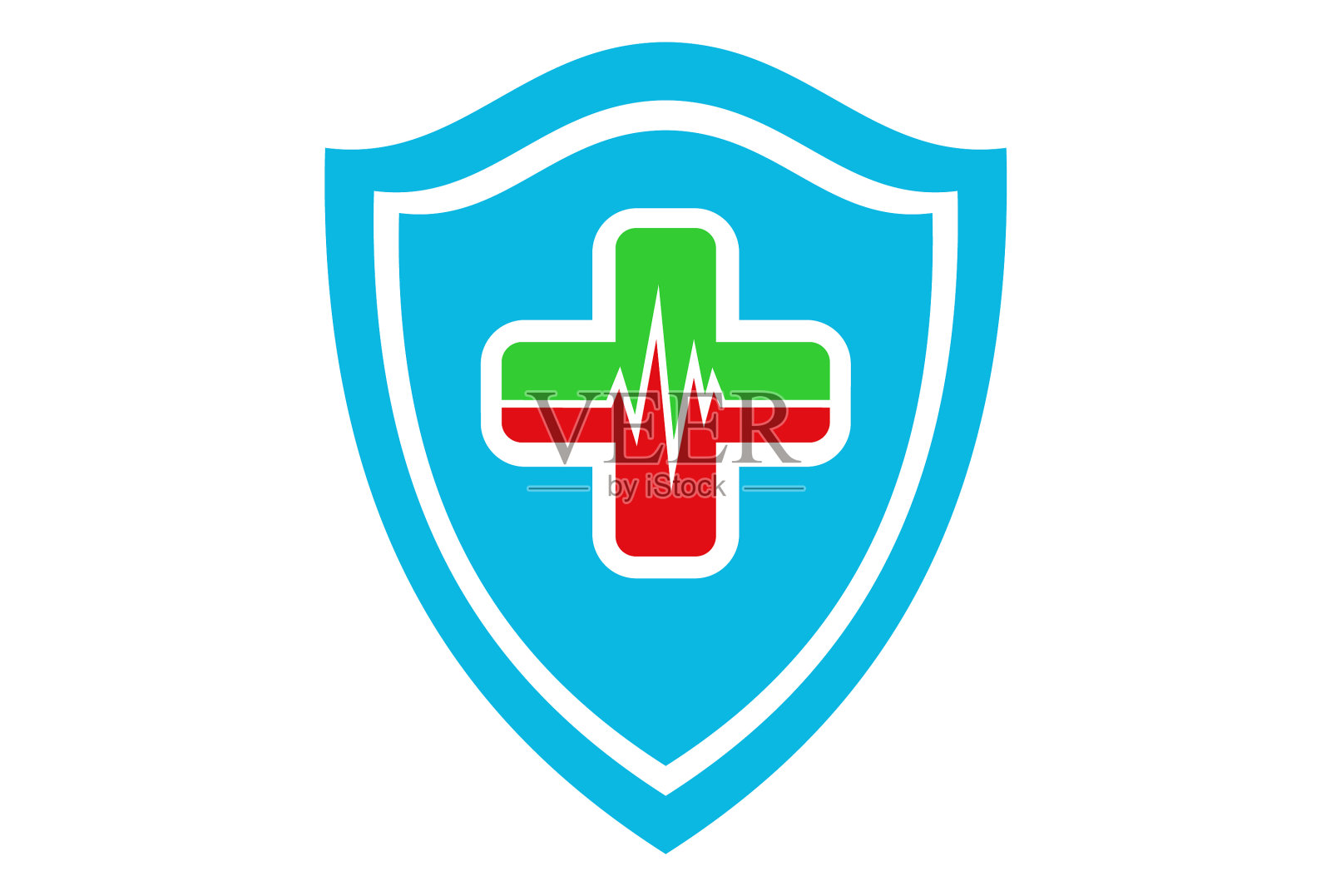 医疗心脏保护标志图标插画图片素材