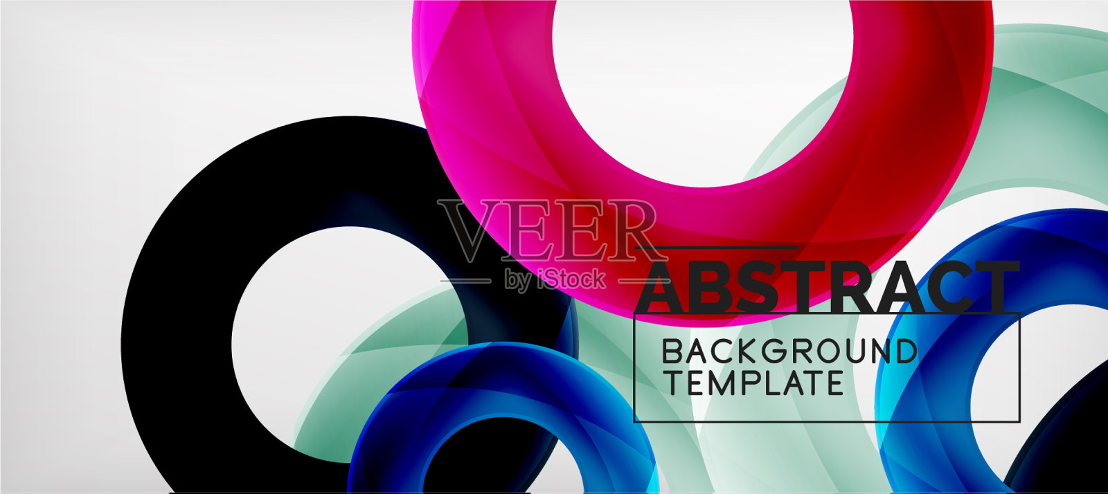 环抽象背景插画图片素材